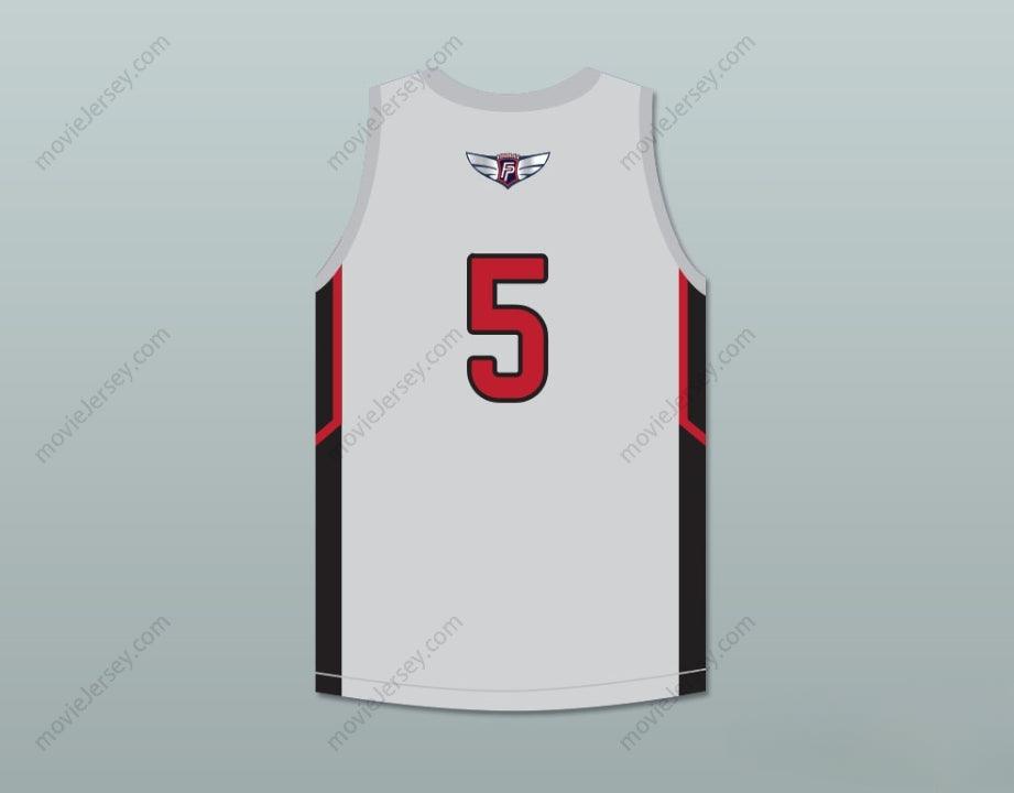 CUSTOM ANY Name Number P. J. WASHINGTON 5  PREP GRAY BASKETBALL JERSEY 1 Top Stitched S-6XL