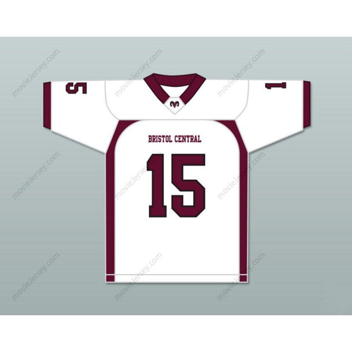 CUSTOM ANY Name Number CUSTOM AARON HERNANDEZ 15 BRISTOL CENTRAL RAMS MAROON FOOTBALL JERSEY VERSION Top Stitched S-6XL