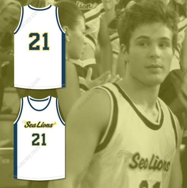 CUSTOM ANY Name Number EVAN WHITBOURNE 21 MALIBU VISTA SEA LIONS BASKETBALL JERSEY BRING IT ON: FIGHT TO THE FINISH Top Stitched S-6XL