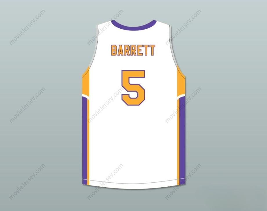 CUSTOM ANY Name Number R.J. BARRETT 5  ACADEMY  WHITE BASKETBALL JERSEY Top Stitched S-6XL