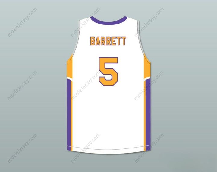 CUSTOM ANY Name Number R.J. BARRETT 5  ACADEMY  WHITE BASKETBALL JERSEY Top Stitched S-6XL