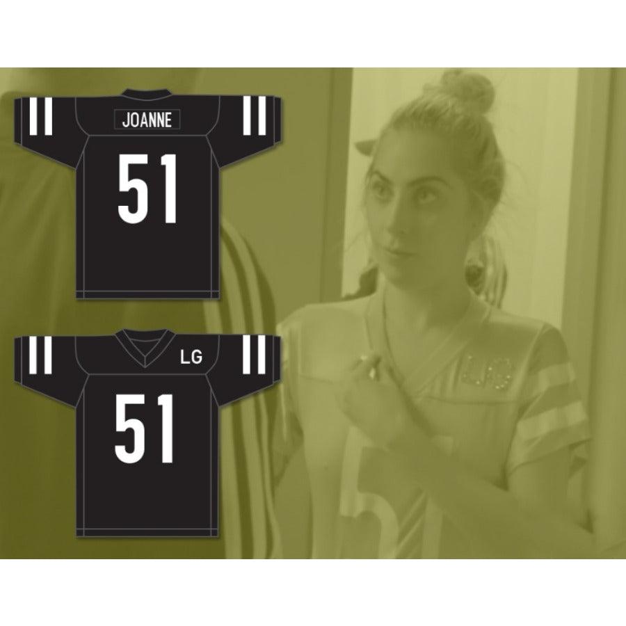 CUSTOM ANY Name Number LG JOANNE 51 PINK FOOTBALL JERSEY GAGA FIVE FOOT TWO Top Stitched S-6XL
