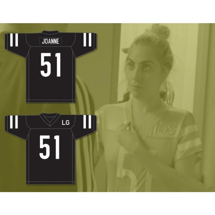 CUSTOM ANY Name Number LG JOANNE 51 PINK FOOTBALL JERSEY GAGA FIVE FOOT TWO Top Stitched S-6XL