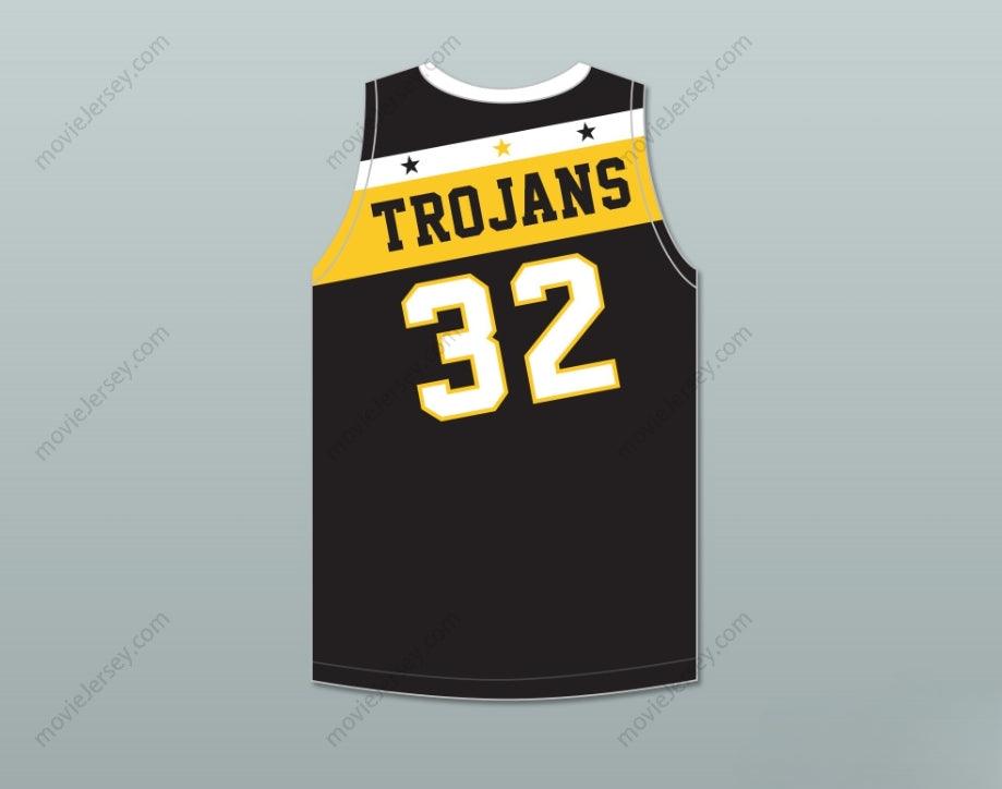 CUSTOM ANY Name Number DRAYMOND GREEN 32 SAGINAW HIGH SCHOOL TROJANS BLACK BASKETBALL JERSEY 1 Top Stitched S-6XL