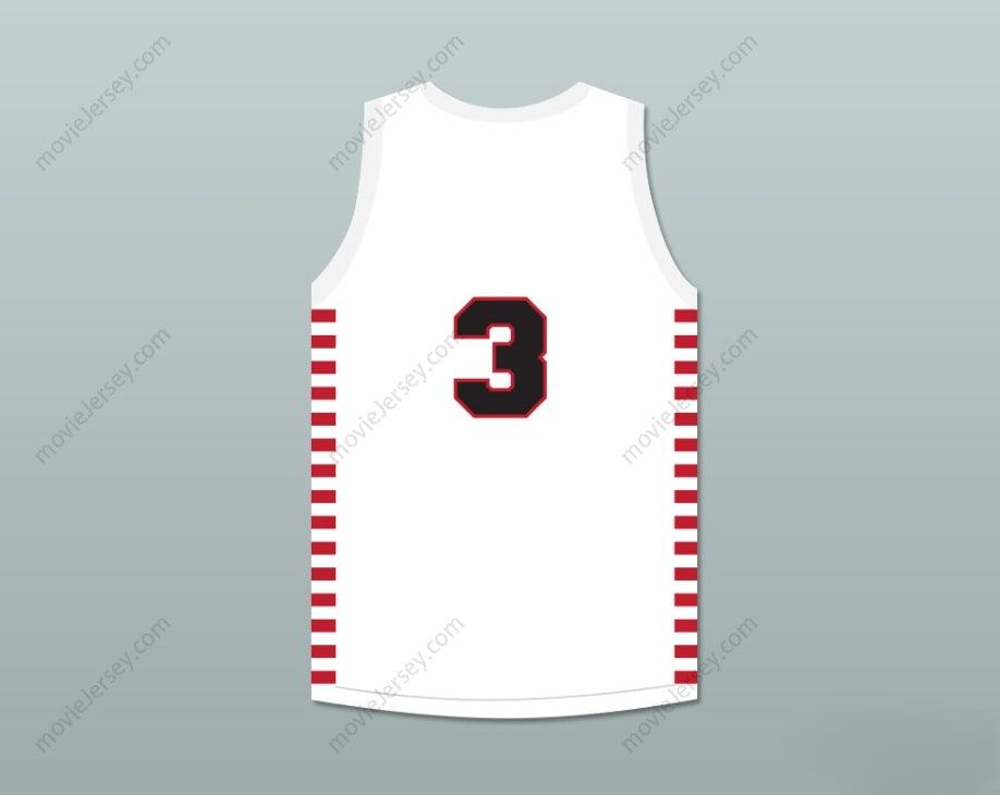 CUSTOM ANY Name Number ERNIE CALVERLEY 3 PROVIDENCE STEAMROLLERS WHITE BASKETBALL JERSEY 1 Top Stitched S-6XL