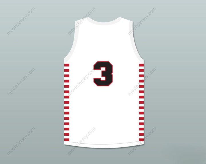 CUSTOM ANY Name Number ERNIE CALVERLEY 3 PROVIDENCE STEAMROLLERS WHITE BASKETBALL JERSEY 1 Top Stitched S-6XL