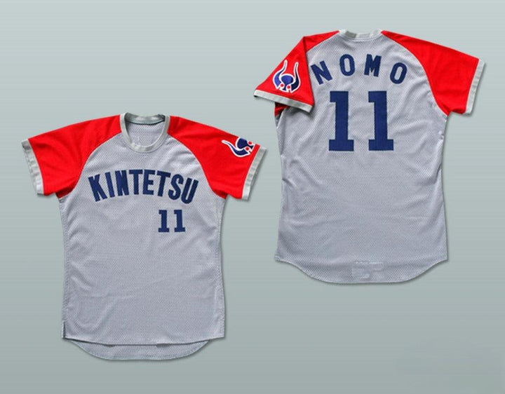 Custom Any Name Number KINTETSU NOMO 11 JAPAN BASEBALL JERSEY ANY NAME OR NUMBER NEW Top Stitched S-6XL