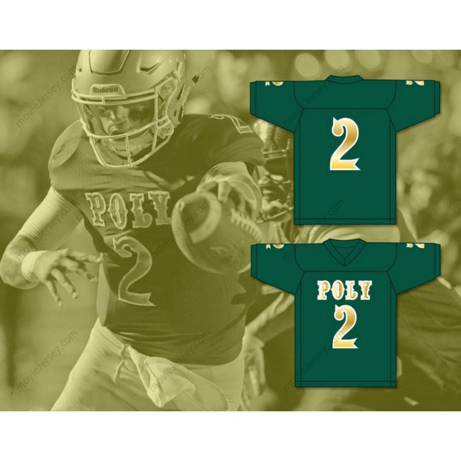 CUSTOM ANY Name Number MATT CORRAL 2 LONG BEACH POLYTECHNIC HIGH SCHOOL JACKRABBITS Football Jersey Top Stitched S-6XL