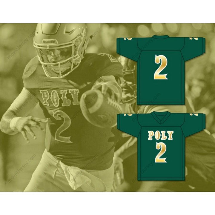 CUSTOM ANY Name Number MATT CORRAL 2 LONG BEACH POLYTECHNIC HIGH SCHOOL JACKRABBITS Football Jersey Top Stitched S-6XL