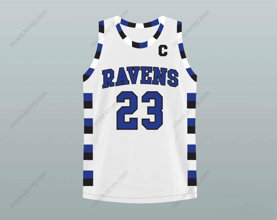 CUSTOM ANY Name Number NATHAN SCOTT 23 ONE TREE HILL RAVENS WHITE BASKETBALL JERSEY Top Stitched S-6XL