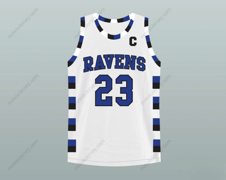 CUSTOM ANY Name Number NATHAN SCOTT 23 ONE TREE HILL RAVENS WHITE BASKETBALL JERSEY Top Stitched S-6XL