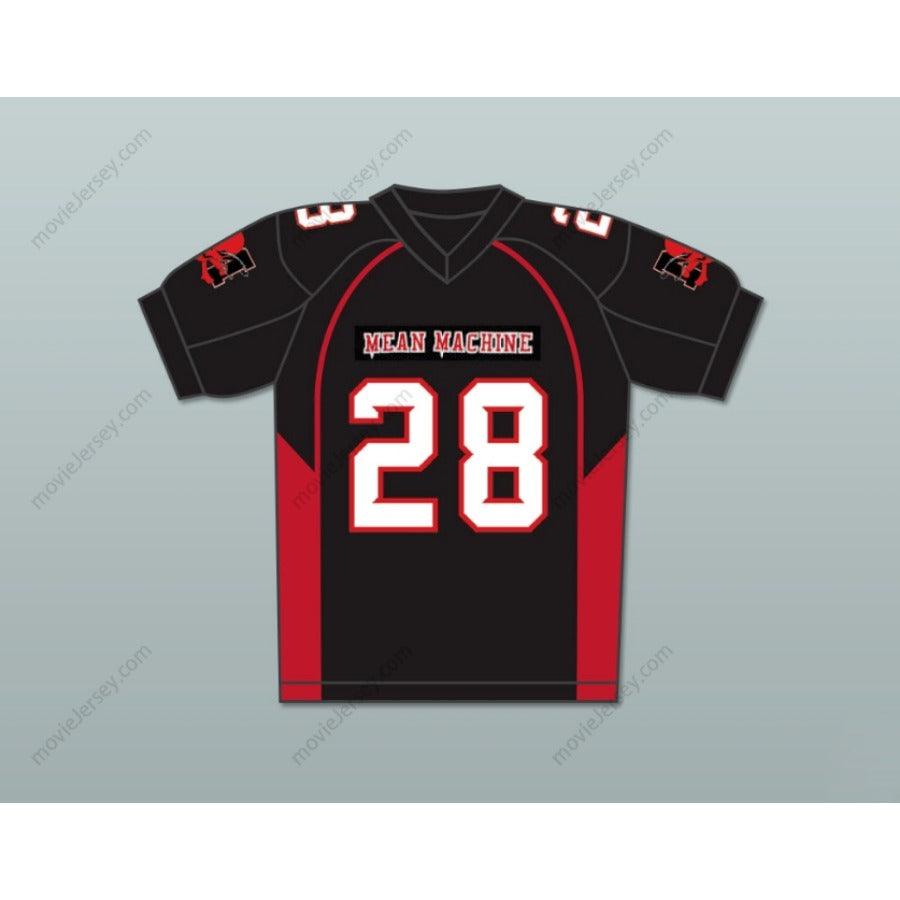 CUSTOM ANY Name Number 28 LEWIS MEAN MACHINE CONVICTS FOOTBALL JERSEY INCLUDES PATCHES Top Stitched S-6XL