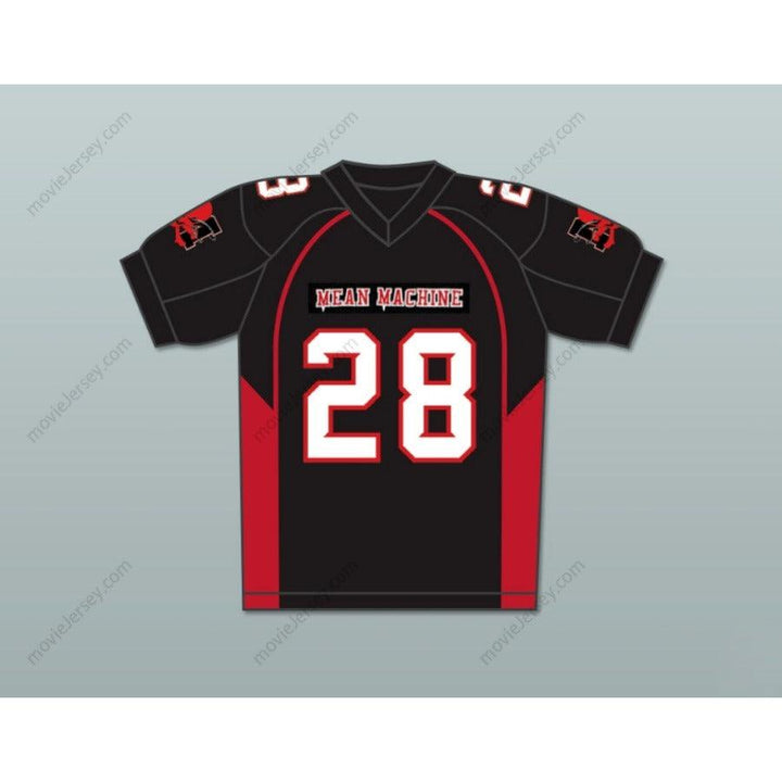 CUSTOM ANY Name Number 28 LEWIS MEAN MACHINE CONVICTS FOOTBALL JERSEY INCLUDES PATCHES Top Stitched S-6XL