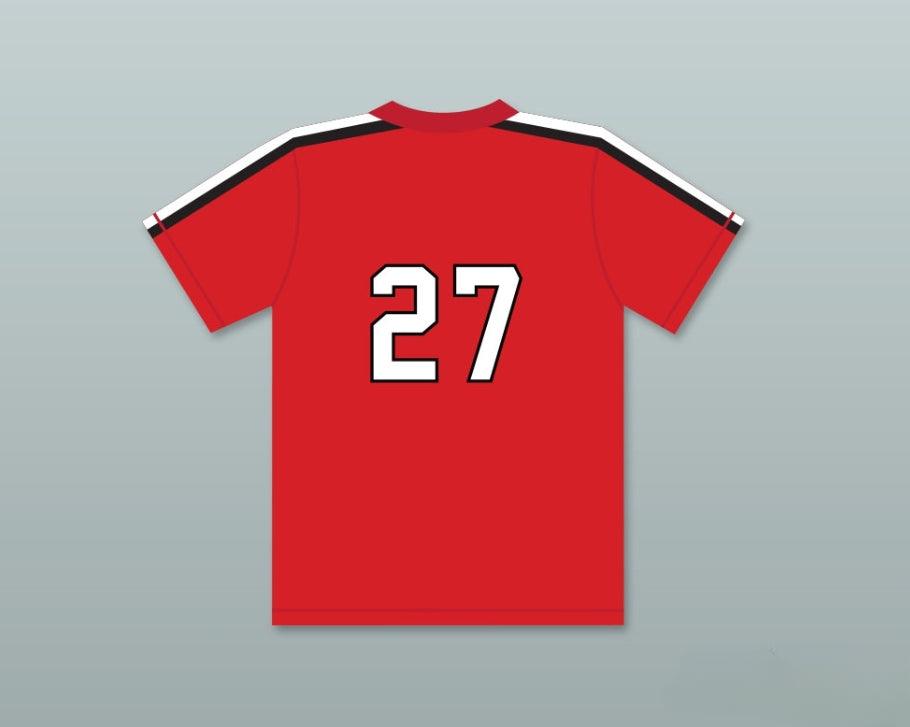 Custom Any Name Number REGGIE THOMAS 27   BASEBALL JERSEY THE BATTERED BASTARDS OF BASEBALL Top Stitched S-6XL