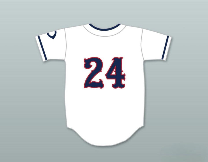 Custom Any Name Number BRANDON NIMMO 24  POST SIX WHITE BASEBALL JERSEY 1 Top Stitched S-6XL
