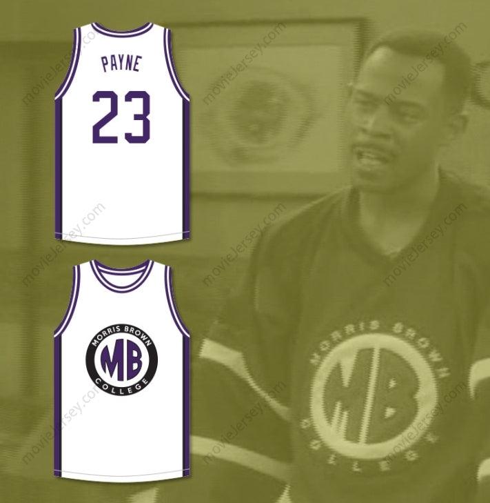 CUSTOM ANY Name Number MARTIN PAYNE 23 MORRIS BROWN COLLEGE WHITE BASKETBALL JERSEY Top Stitched S-6XL