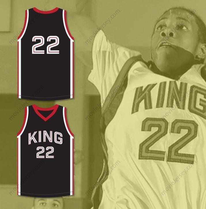 CUSTOM ANY Name Number KAWHI LEONARD 22 MARTIN LUTHER KING HIGH SCHOOL  BLACK BASKETBALL JERSEY 11 Top Stitched S-6XL