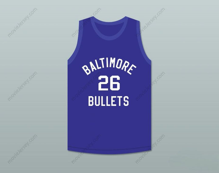 CUSTOM ANY Name Number BUDDY JEANNETTE 26  BULLETS BASKETBALL JERSEY Top Stitched S-6XL