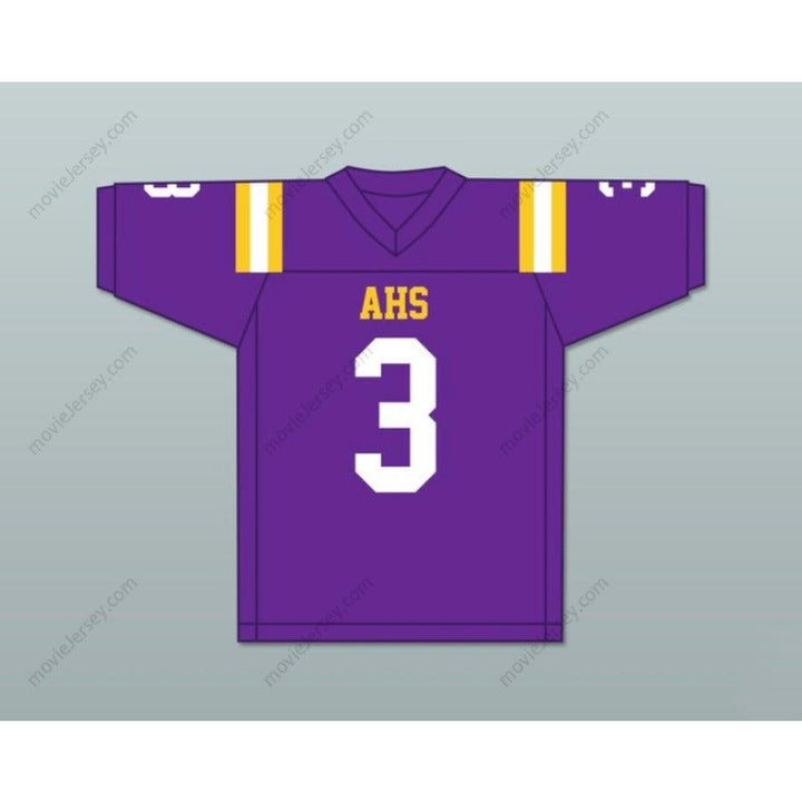 CUSTOM ANY Name Number DEVONTA SMITH 3 AMITE HIGH MAGNET SCHOOL PURPLE Football Jersey Top Stitched S-6XL
