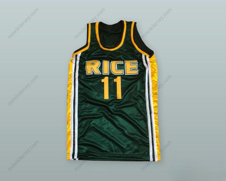 CUSTOM ANY Name Number KENNY SATTERFIELD 11 RICE HIGH SCHOOL BASKETBALL JERSEY Top Stitched S-6XL