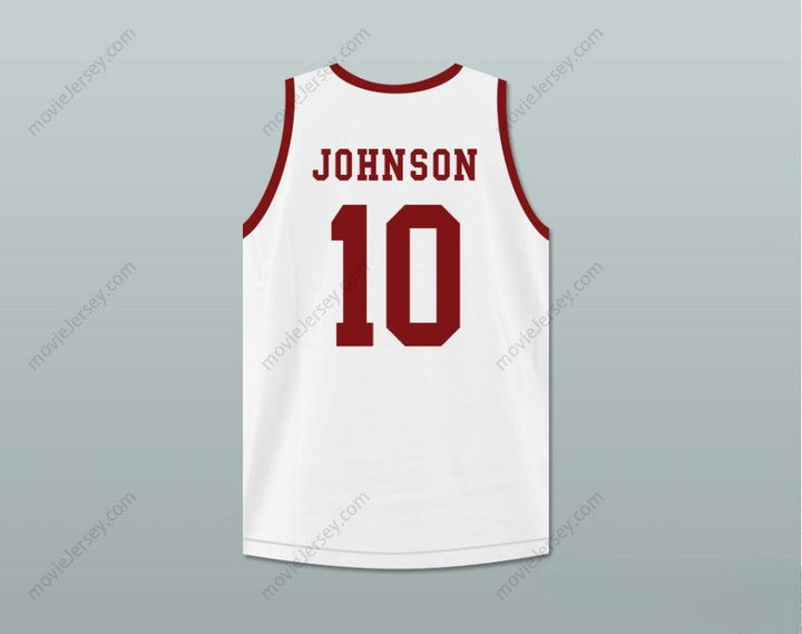 CUSTOM ANY Name Number DARRYL M. BELL RONALD 'RON' JOHNSON 10 HILLMAN COLLEGE WHITE BASKETBALL JERSEY A DIFFERENT WORLD Top Stitched S-6XL