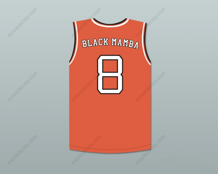 CUSTOM ANY Name Number  BRYANT 8 "BLACK MAMBA" RUCKER PARK BASKETBALL JERSEY STITCH SEWN Top Stitched S-6XL