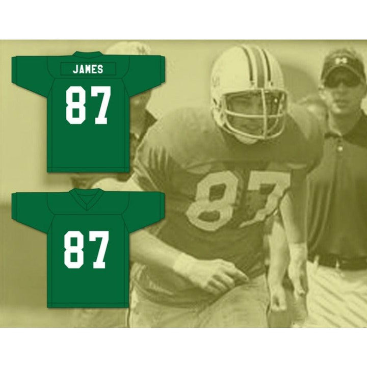 CUSTOM ANY Name Number BILL JAMES 87 MARSHALL UNIVERSITY Football Jersey Top Stitched S-6XL