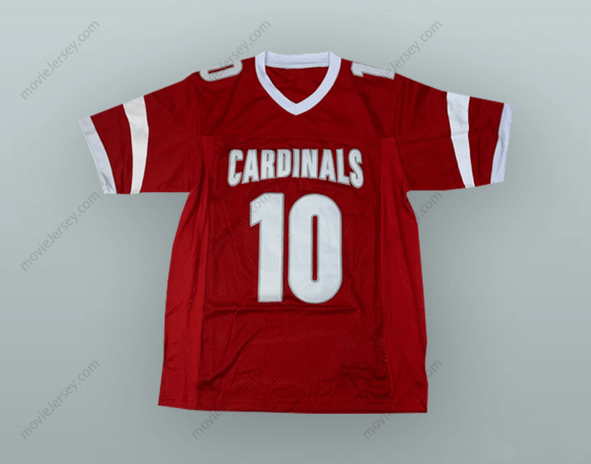 CUSTOM ANY Name Number MITCHELL TRUBISKY 10 MENTOR HIGH SCHOOL THE FIGHTING CARDINALS RED FOOTBALL JERSEY Top Stitched S-6XL