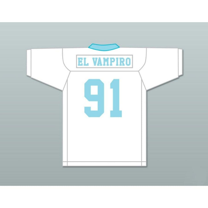CUSTOM ANY Name Number EL VAMPIRO 91 SANTA MARTHA PERROS LIGHT Football Jersey Top Stitched S-6XL