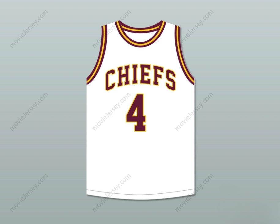 CUSTOM ANY Name Number JOE DUMARS 4  CENTRAL HIGH SCHOOL CHIEFS WHITE BASKETBALL JERSEY 1 Top Stitched S-6XL