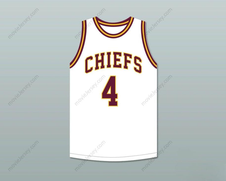 CUSTOM ANY Name Number JOE DUMARS 4  CENTRAL HIGH SCHOOL CHIEFS WHITE BASKETBALL JERSEY 1 Top Stitched S-6XL