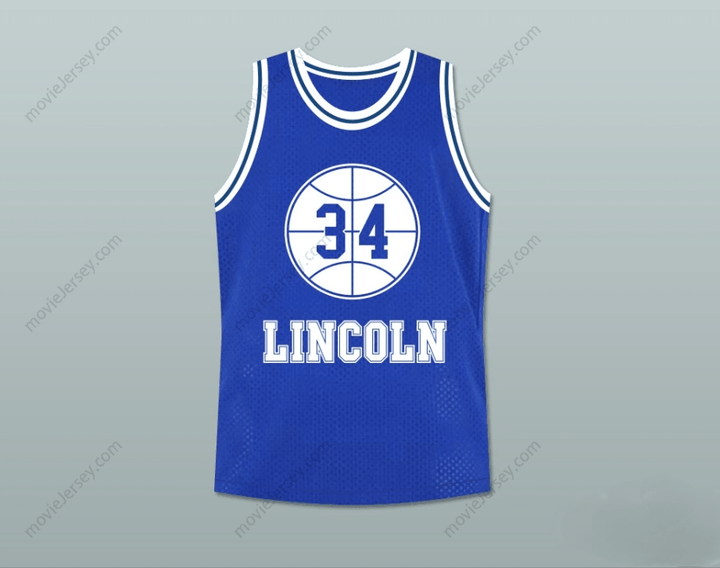 CUSTOM ANY Name Number JESUS SHUTTLESWORTH 34 BLUE LINCOLN HIGH SCHOOL BASKETBALL JERSEY HE GOT GAME Top Stitched S-6XL