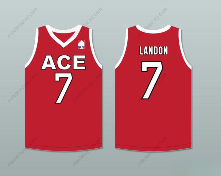 CUSTOM ANY Name Number LANDON 7 ACE FAMILY CHARITY RED BASKETBALL JERSEY Top Stitched S-6XL