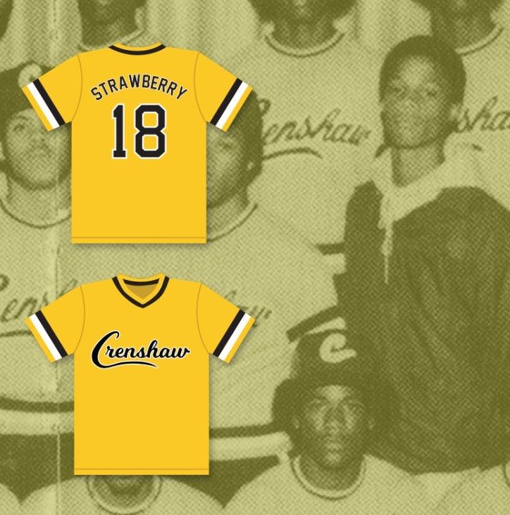 Custom Any Name Number DARRYL STRAWBERRY 18 CRENSHAW HIGH SCHOOL COUGARS YELLOW BASEBALL JERSEY Top Stitched S-6XL