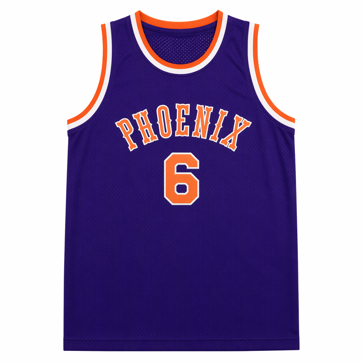 Custom Vintage 1970 Team Jersey WALTER DAVIS #6 White Purple Basketball Jersey Stitched S-6XL