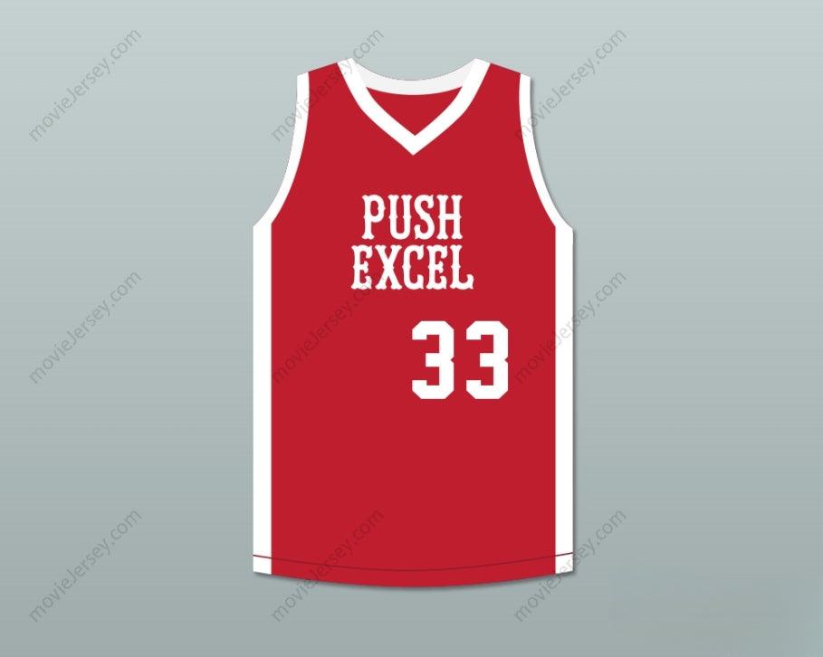 CUSTOM ANY Name Number UWE BLAB 33 PUSH EXCEL PRO BASKETBALL CLASSIC RED BASKETBALL JERSEY 1985 CHARITY EVENT Top Stitched S-6XL