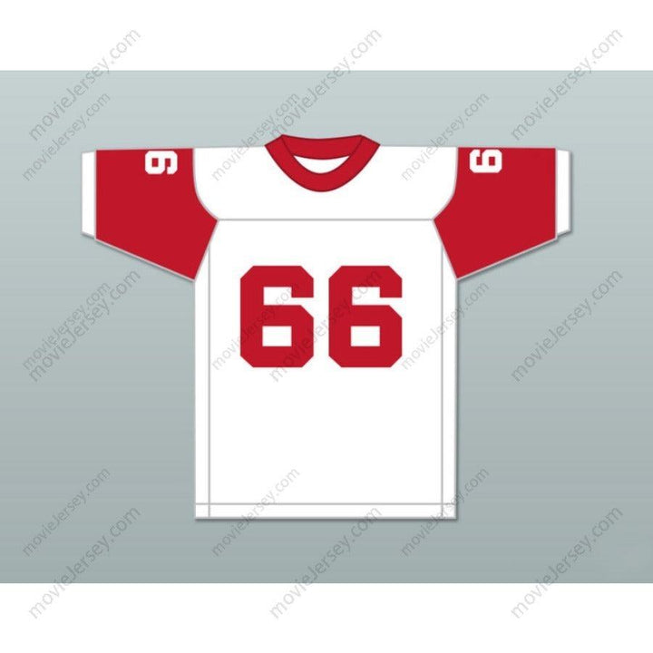 CUSTOM ANY Name Number JACK HAM 66 BISHOP MCCORT HIGH SCHOOL CRIMSON CRUSHERS Football Jersey Top Stitched S-6XL