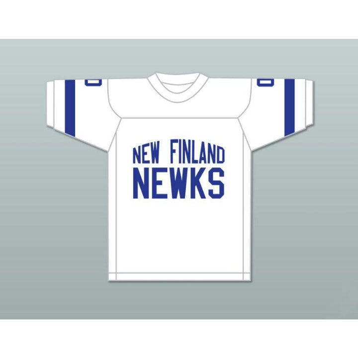 CUSTOM ANY Name Number GEORGE PLIMPTON 0 NEW FINLAND NEWKS WHITE Football Jersey Top Stitched S-6XL