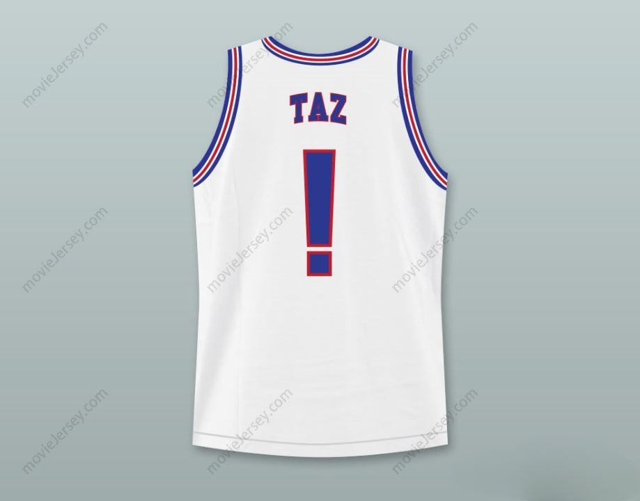 CUSTOM ANY Name Number SPACE JAM TUNE SQUAD TAZ! BASKETBALL JERSEY WITH TAZ PATCH Top Stitched S-6XL