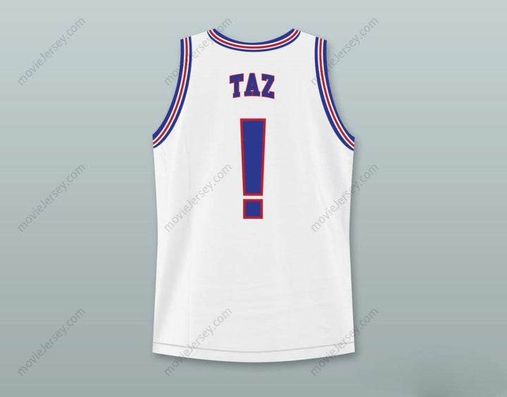 CUSTOM ANY Name Number SPACE JAM TUNE SQUAD TAZ! BASKETBALL JERSEY WITH TAZ PATCH Top Stitched S-6XL