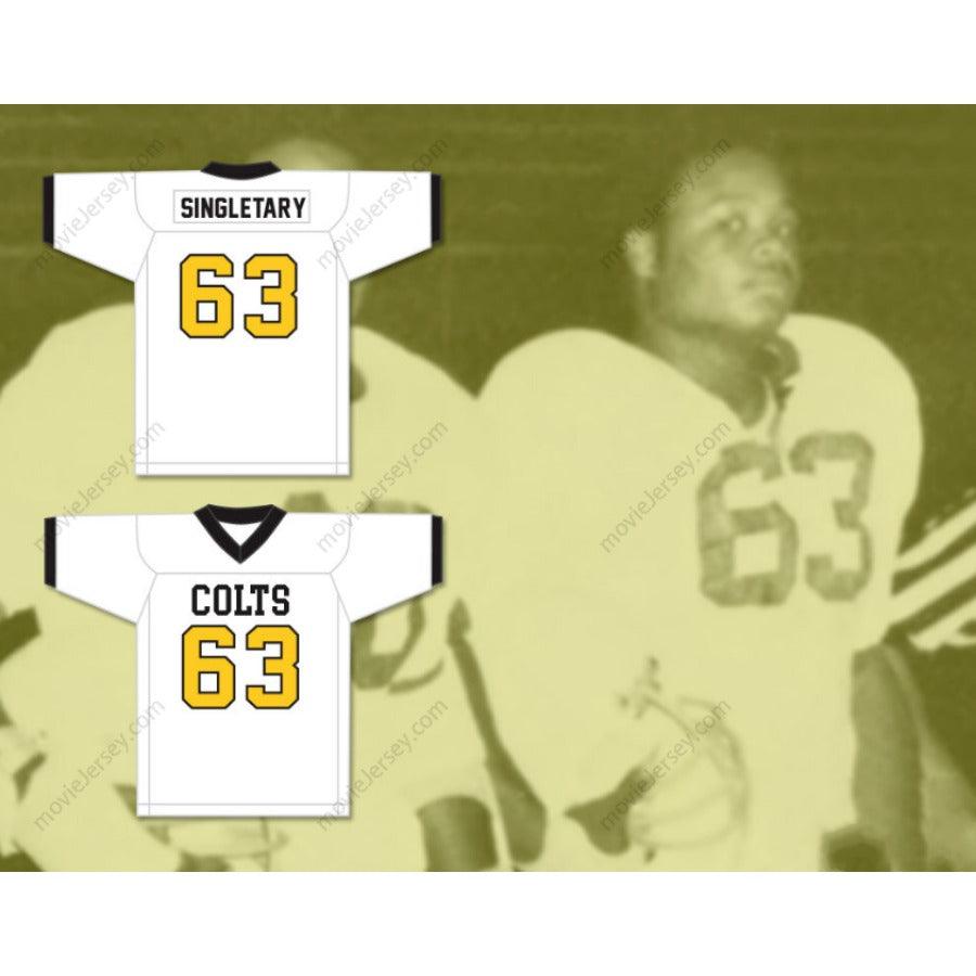 CUSTOM ANY Name Number MIKE SINGLETARY 63 WORTHING HIGH SCHOOL COLTS KELLY FOOTBALL JERSEY Top Stitched S-6XL