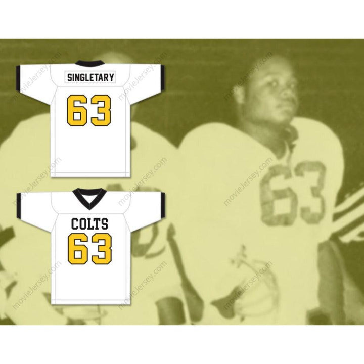 CUSTOM ANY Name Number MIKE SINGLETARY 63 WORTHING HIGH SCHOOL COLTS KELLY FOOTBALL JERSEY Top Stitched S-6XL