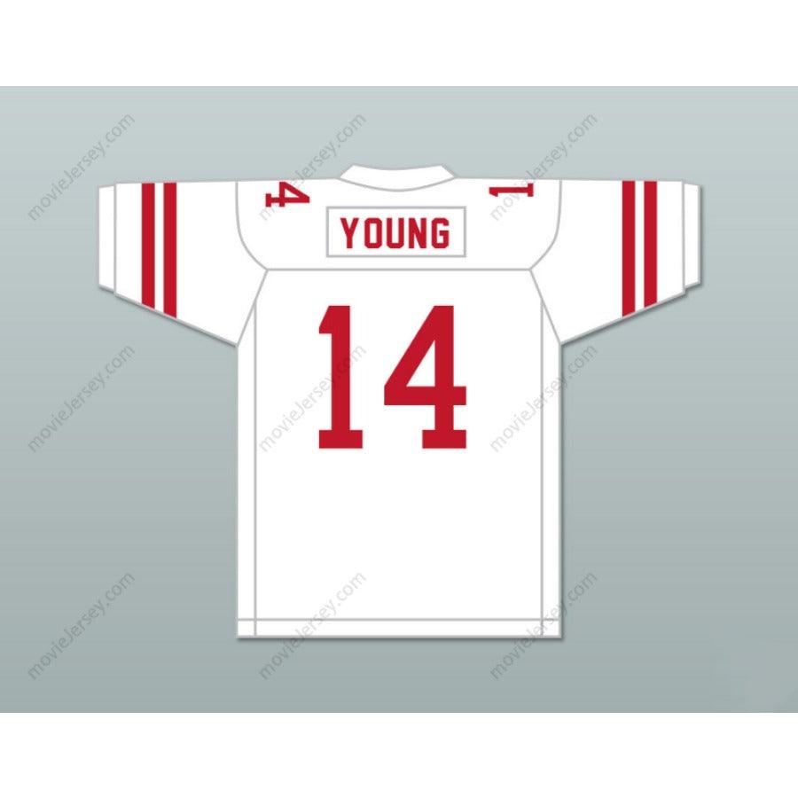 CUSTOM ANY Name Number STEVE YOUNG 14 GREENWICH HIGH SCHOOL CARDINALS Football Jersey Top Stitched S-6XL