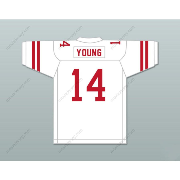 CUSTOM ANY Name Number STEVE YOUNG 14 GREENWICH HIGH SCHOOL CARDINALS Football Jersey Top Stitched S-6XL