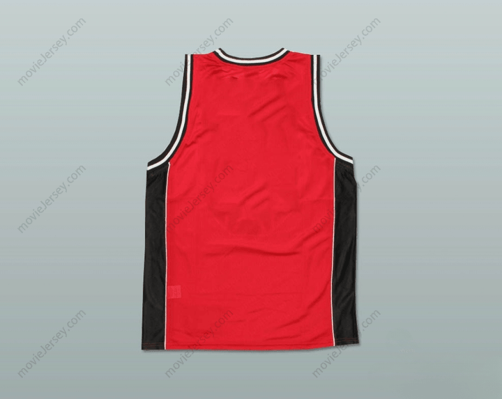 CUSTOM ANY Name Number PLAIN BASKETBALL JERSEY RED-BLACK-WHITE Top Stitched S-6XL