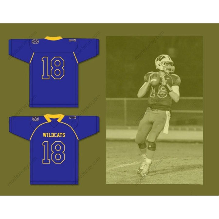 CUSTOM ANY Name Number CARSON STRONG 18 WILL C. WOOD HIGH SCHOOL WILDCATS Football Jersey Top Stitched S-6XL