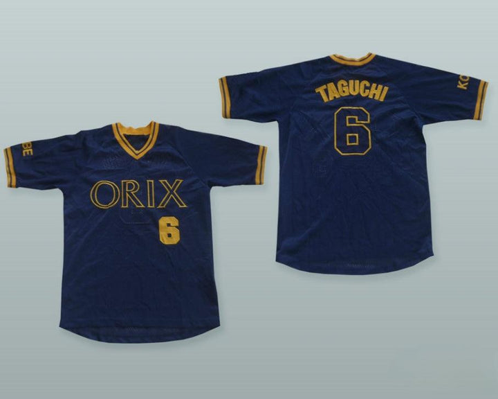 Custom Any Name Number SO TAGUCHI 6 ORIX BLUEWAVE BASEBALL JERSEY WITH PATCH Top Stitched S-6XL