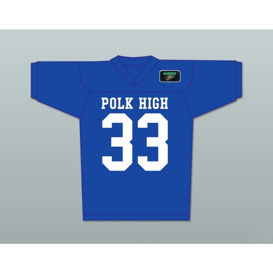 CUSTOM ANY Name Number AL BUNDY 33 POLK HIGH SCHOOL FOOTBALL JERSEY INCLUDES MARRIED Top Stitched S-6XL