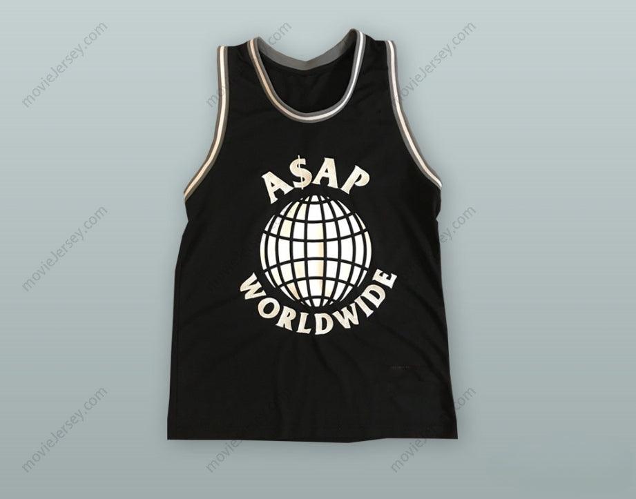 CUSTOM ANY Name Number A$AP ROCKY 14 FERG TRAP LORD WORLDWIDE BASKETBALL JERSEY Top Stitched S-6XL