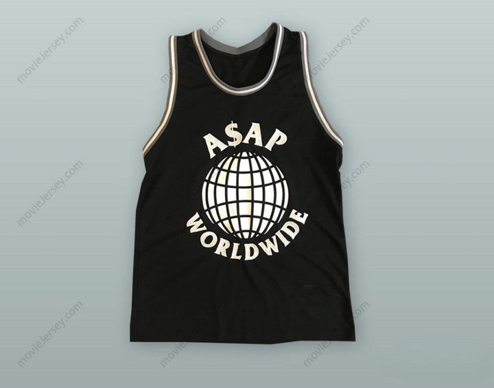 CUSTOM ANY Name Number A$AP ROCKY 14 FERG TRAP LORD WORLDWIDE BASKETBALL JERSEY Top Stitched S-6XL